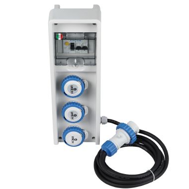 Quadro ULISSE 150 ASC IP65 3 prese CEE, 2 protezioni, con cavo, 3kW product photo Photo 06 3XL
