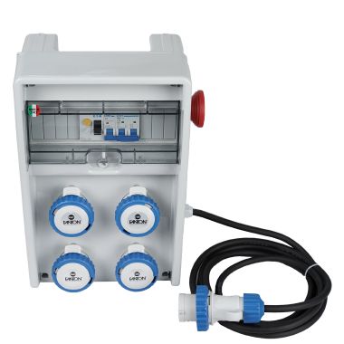 Quadro ULISSE 250 ASC IP65 4 prese CEE, 2 protezioni, con cavo e emergenza, 3kW product photo Photo 06 3XL
