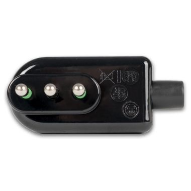 Spina S11 2P+T 10A a squadra smontabile ribassata, colore nero product photo Photo 03 3XL