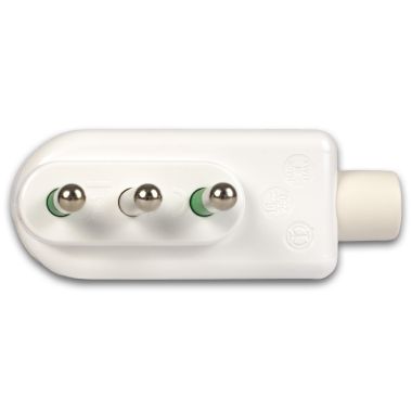 Spina S17 2P+T 16A smontabile ribassata, colore bianco product photo Photo 04 3XL