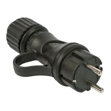 Spina S31 2P+T 16A smontabile HI-PRO, IP44, colore nero product photo Photo 01 3XL