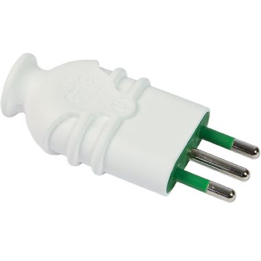 Spina S11 2P+T 10A smontabile HI-PRO, colore bianco product photo Photo 01 3XL