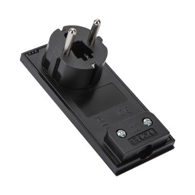 Spina S31 2P+T 16A smontabile CLOCK, colore nero product photo Photo 01 3XL