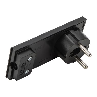 Spina S31 2P+T 16A smontabile CLOCK, colore nero product photo Photo 04 3XL