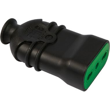 Presa P17/11 2P+T 16A smontabile HI-PRO, colore nero product photo Photo 01 3XL