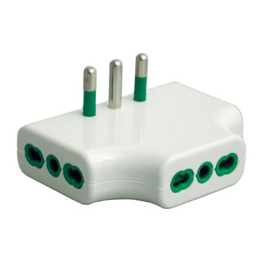 Adattatore da S17 a 3P17/11 piatto, colore bianco product photo Photo 01 3XL