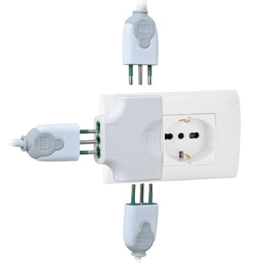 Adattatore da S17 a 3P17/11 piatto, colore bianco product photo Photo 05 3XL