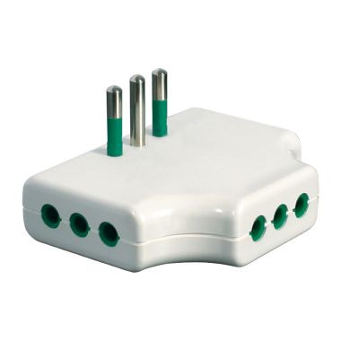 Adattatore da S11 a 3P11 piatto, colore bianco product photo Photo 01 3XL