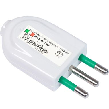 Spina S11 2P+T 10A smontabile EASY, colore bianco product photo Photo 02 3XL