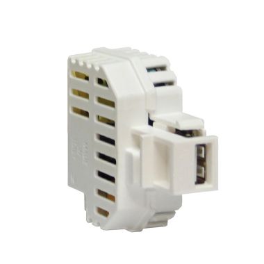 Alimentatore da incasso KEYSTONE IT, 1 presa USB-A 1,2A, colore bianco product photo Photo 01 3XL