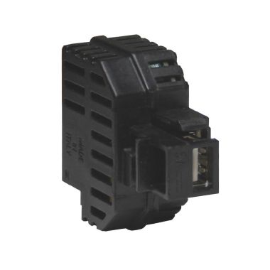 Alimentatore da incasso KEYSTONE IT, 1 presa USB-A 2,1A, colore nero product photo Photo 01 3XL