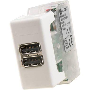 Alimentatore da incasso KEYSTONE IT, 2 prese USB-A 2,4A, trasparente product photo Photo 02 3XL