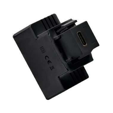 Alimentatore da incasso KEYSTONE compatto, 1 presa USB-C 3A, colore nero product photo Photo 01 3XL