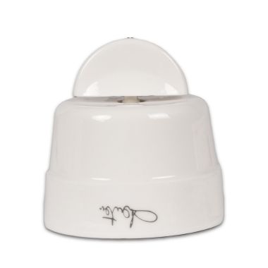 Pulsante rotativo da parete in ceramica 10AX 250V colore bianco product photo Photo 02 3XL