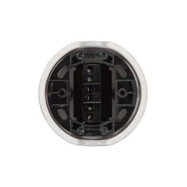 Presa bipasso italiana da parete in ceramica P17/11 colore bianco product photo Photo 03 3XL