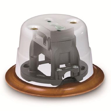 Presa bipasso italiana da parete in ceramica P17/11 colore bianco product photo Photo 04 3XL