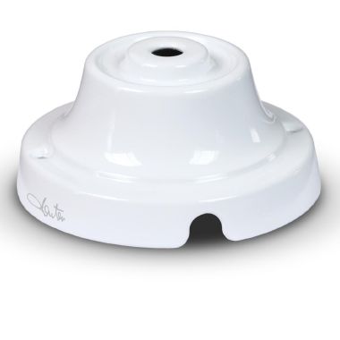 Rosone liscio in ceramica Ø70mm colore bianco product photo Photo 01 3XL