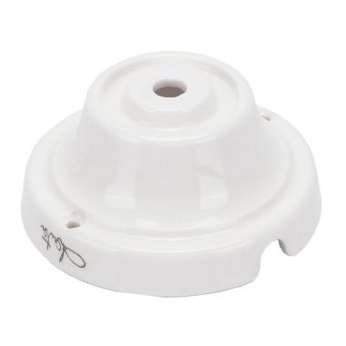 Rosone liscio in ceramica Ø70mm colore bianco product photo Photo 02 3XL