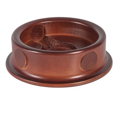 Base in legno tonda Ø140mm 3fori+tappi noce product photo Photo 01 3XL