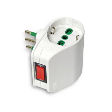 Adattatore da S11 a 2P40 VERTICAL SYSTEM, con interr.di sovraccarico, colore bianco product photo Photo 01 3XL