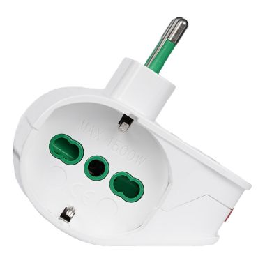 Adattatore da S11 a 2P40 VERTICAL SYSTEM, con interr.di sovraccarico, colore bianco product photo Photo 06 3XL