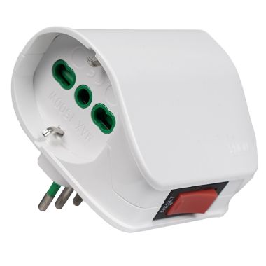 Adattatore da S11 a 2P40 VERTICAL SYSTEM, con interr.di sovraccarico, colore bianco product photo Photo 08 3XL