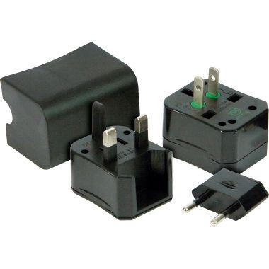 Adattatore universale da viaggio, colore nero product photo Photo 01 3XL