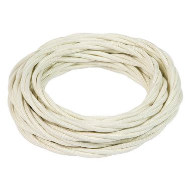 Cavo treccia seta 3G1,5 FRRTX in matassa da 50m colore avorio (Conf. da 50 Mt.) product photo Photo 01 3XL