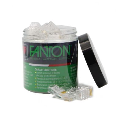 Kit 300 plug RJ45 UTP passanti cat.6 + pinza product photo Photo 03 3XL