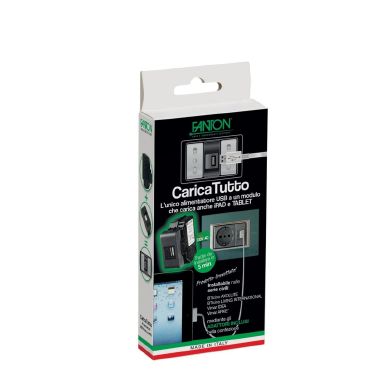 Kit CARICATUTTO USB 1,2A + adattatori, colore nero product photo Photo 01 3XL
