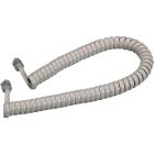 Prolunga estensibile 2,4m telefonico 4 conduttori con plug RJ10, colore avorio product photo