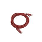 Cavo 2m RJ45 U/UTP cat.6, colore rosso product photo