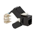 Presa RJ45 UTP 180° cat.5e TOOLLESS, colore nero product photo