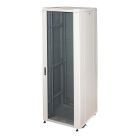 Armadio STANDARD 600x600x1770mm 37U, porta a vetro, colore grigio product photo