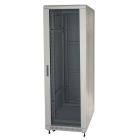 Armadio STANDARD 600x600x2055mm 42U, porta a vetro, colore grigio product photo
