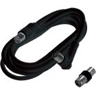 Prolunga lineare 2m TV, spina diritta e presa a squadra Ø9,5mm, colore nero product photo