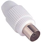 Presa TV diritta Ø9,5mm, colore bianco product photo