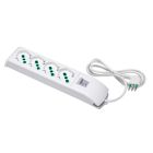 Multipresa 1,5m 3G0,75 S11 4P40, con interr.di sovraccarico, colore bianco product photo