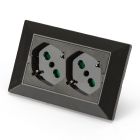 Multipresa 2P40 cablata per scatola 3 moduli OPERA/PLA, colore grigio antracite product photo