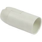 Portalampada E14 liscia, colore bianco product photo