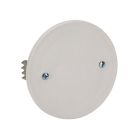 Coperchio con graffe per scatola da incasso Ø65mm, colore bianco product photo