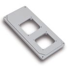 Flangia forata 90x180mm+8viti, IP44, colore grigio product photo