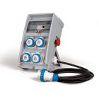 Quadro ULISSE PRO ASC IP65 4 prese CEE, 2 protezioni, con cavo, emergenza, 3kW product photo
