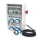 Quadro ULISSE 250 ASC IP65 4 prese CEE, 2 protezioni, con cavo e emergenza, 3kW product photo