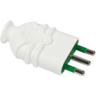 Spina S17 2P+T 16A smontabile HI-PRO, colore bianco product photo