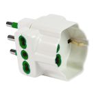 Adattatore da S17 a 2P17/11+1P30, colore bianco product photo