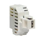 Alimentatore da incasso, KEYSTONE IT, 1 presa USB-A 2,1A, colore bianco product photo