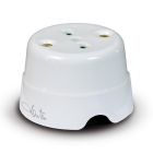 Presa bipasso italiana da parete in ceramica P17/11 colore bianco product photo