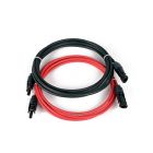 Coppia prolunghe 2m fotovoltaico 6mm² conn.maschio/femmina, colore rosso/nero product photo