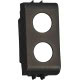FTE ADATTATORE VERTICALE A 2 FORI GEWISS CHORUS NERO product photo Photo 01 2XS